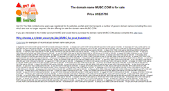 Desktop Screenshot of mubc.com